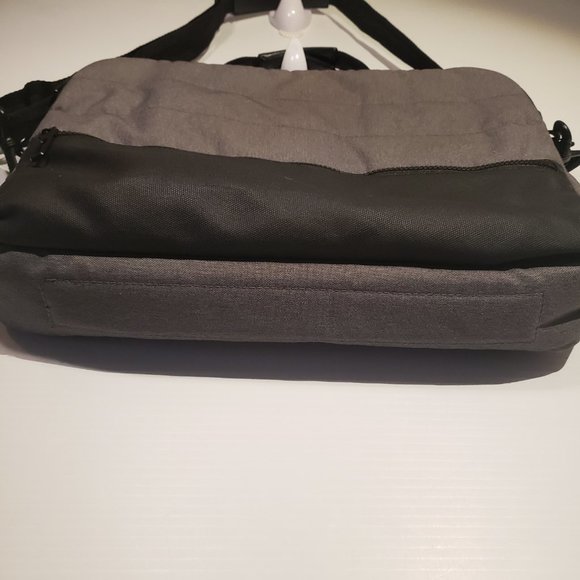 PX Los Angeles laptop bag grey black shoulder strap hand grips multiple pockets - Picture 8 of 13